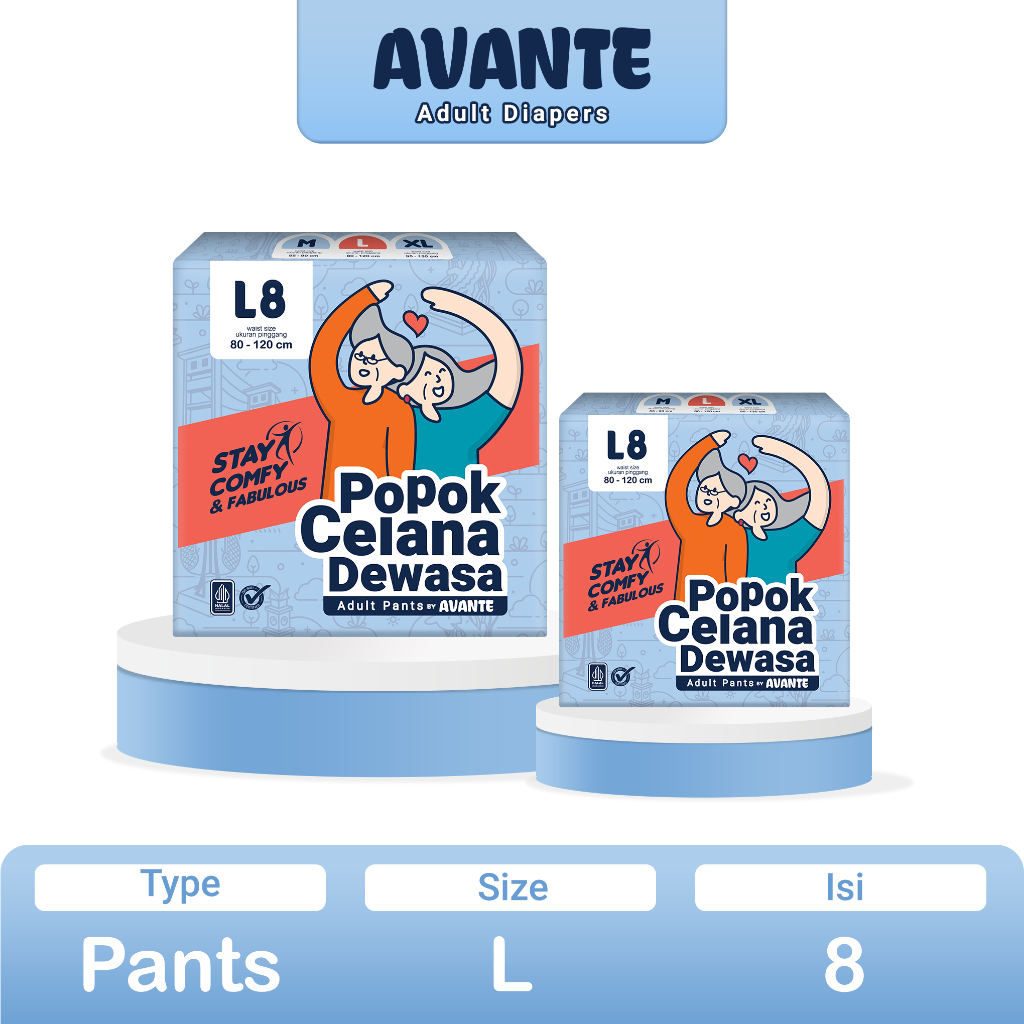 AVANTE Popok Dewasa Celana All Size M9/L8/XL7