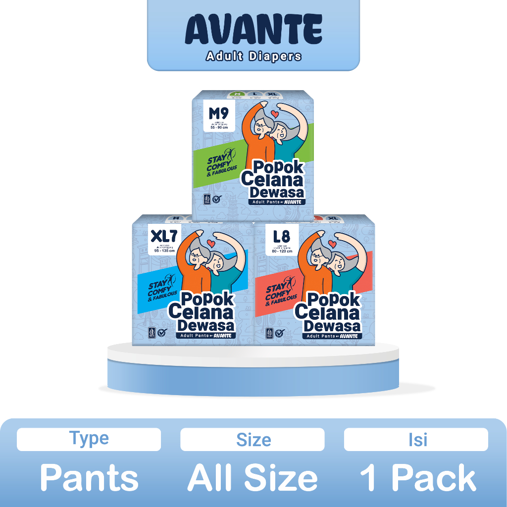 AVANTE Popok Dewasa Celana All Size M9/L8/XL7