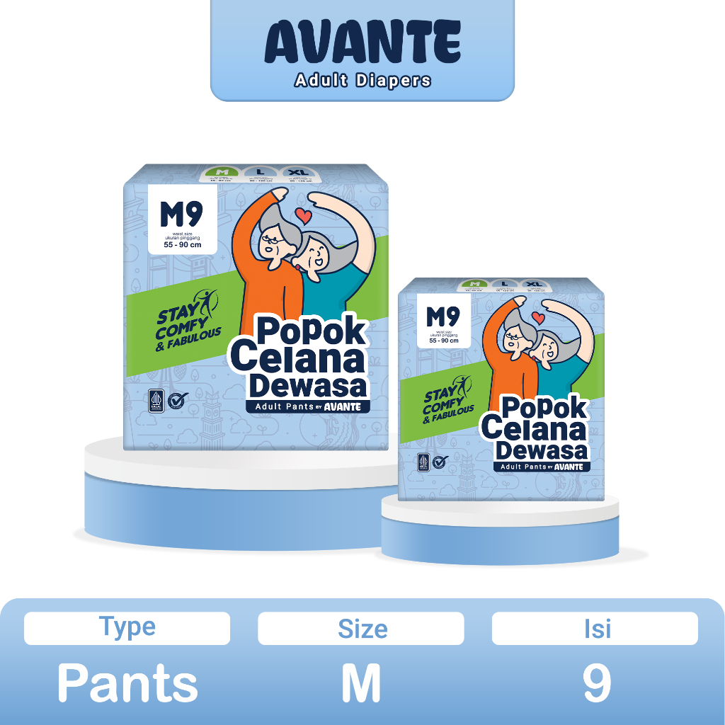 AVANTE Popok Dewasa Celana All Size M9/L8/XL7