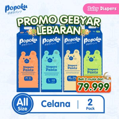 [BELI 2 LEBIH HEMAT] POPOKU Popok Bayi Celana