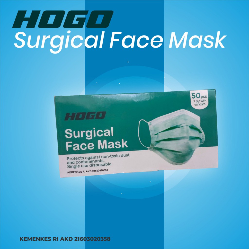 Masker Medis Merek HOGO isi 50 pcs