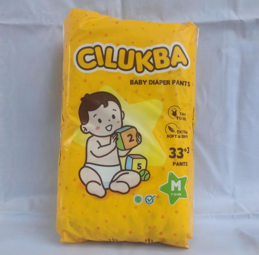 BigPack Cilukba Popok Bayi Celana Pants M 33+3 Diaper - Gambar 3