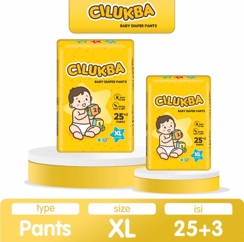 BigPack Cilukba Popok Bayi Celana Pants XL 25+3 Diaper